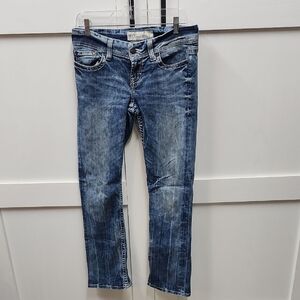 BKE Women's Straight Leg Blue Jeans